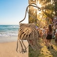 thumbnail image 6 of PONPRNGY Crochet Bag Purse for Women, Crossbody Summer Beach Woven Purse Boho Bag with Tassels Macrame Vacation, 6 of 7