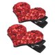 thumbnail image 4 of GOOHOCHY 2 pinzas para el pelo con forma de corazón para San Valentín, con lentejuelas y purpurina, accesorios para niñas, mujeres y niños, para el Día de la Madre, bodas y celebraciones navideñas., 4 of 7