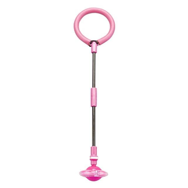 Cuerda para saltar plegable, bola que brilla intensamente, salto de un pie, juguetes de Fitness para niños (rosa) Ehuebsd Para estrenar