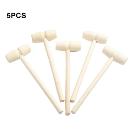 

Wooden Hammers For Chocolate High Quality Materials For Shellfish Seafood 5PCS