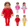 thumbnail image 2 of Doll Cloth Mini Fashion Winter Doll Down Cloth with Pants for 18" Girl Dolls, 2 of 10
