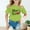 Light Green, variant on Girls Shirts Size 5-6 Girls Clothes Kid Girls Cute Graphic Round Neck Short Sleeve Tee Summer Casual T Shirt 10092