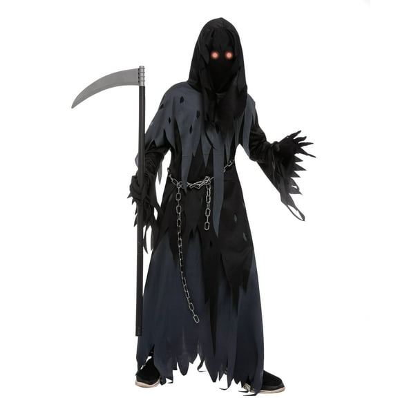 Spooktacular Creations Creations Halloween Dress Up Costume for Child Boy Dark Knight Reaper Costume,S