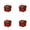 Red-4Pcs, variant on 2Pcs Christmas Gift Boxes with Red Bows, Present Boxes with Colorful Plush Balls, Outdoor Holiday Decorations for Xmas Tree, Home Yard Party Display 4.7x4.7x4.7 Inch Green