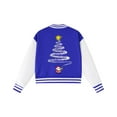 thumbnail image 6 of Staki Kids Varsity Jacket Toddler Girls Hoodie Cotton Casual Christmas Graphic Sweatshirt Lightweight Outerwear(Blue,3-4 Years), 6 of 7