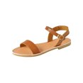 thumbnail image 2 of Sandalias planas con punta abierta y hebilla ligera transpirables para vacaciones de ocio para mujer Wmkox8yii nm2225, 2 of 3