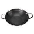 thumbnail image 1 of Cooking Pot, Double Handle Frying Pan Stainless Steel Stovetop Frying Skillet Saucepan Heat Resistant Metal Cooking Saute Pan Strong Applicability Cookware Pot Pan for Home Cooking, 1 of 7