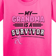 thumbnail image 4 of Inktastic My Grandma is a Survivor Breast Cancer Awareness Youth T-Shirt, 4 of 5