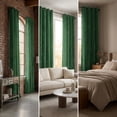 thumbnail image 5 of SNITIE Crushed Velvet Grommet Curtains, 2 Panels Luxurious Thermal Insulated Soundproof Drapes, Light-Filtering Soft Durable Window Treatments for Living Room Office, 5 of 7