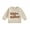 Khaki, variant on Bagilaanoe Toddler Baby Girl Casual Sweatshirt Long Sleeve Letter Embroidery Pullover 6M 12M 18M 24M 3T 4T Kids Loose Tee Tops