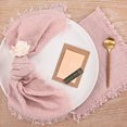 thumbnail image 5 of QZS Cotton Linen Napkins,16.5x16.5In PortableThick Cotton Linen Napkins,6Pack Soft Versatile Dinner Table Cloth for Parties Weddings Everyday Use, 5 of 7