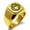 Gold, variant on Stainless Steel Crown of Hearts Engraved Square Flat Top Biker Style Polished Ring