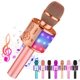 thumbnail image 1 of Ankuka Micrófono de karaoke para niños, micrófono de karaoke Bluetooth con luces LED, micrófono inalámbrico portátil 4 en 1, juguetes de Navidad, regalo de cumpleaños, fiesta en casa, juguetes para ni, 1 of 4