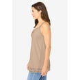 thumbnail image 3 of Woman Within Plus Size Lace-Trim V-Neck Tank, 3 of 6