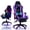 Purple, variant on Mr IRONSTONE Gaming Chair with Bluetooth Speakers and RGB LED Lights, Ergonomic Massage Computer Chair with 3D Armrests and Footrest, Red/Black