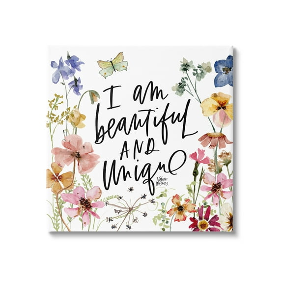 Stupell Beautiful & Unique Uplifting Nature Botanical & Floral Painting Gallery Wrapped Canvas Print Wall Art