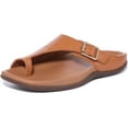 thumbnail image 6 of Strive Java Women's Leather Sandal With Toe Loop In Tan Size 6.5/7, 6 of 6