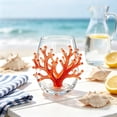 thumbnail image 2 of SLYNSHome Stemless Wine Glasses Beach Themed, Coastal Home Bar Accessories Water Glass, Marine Animal Design Drinkware For Ocean Life Enthusiasts, 2 of 6