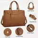 thumbnail image 4 of Bolsa para portátil RAINSMORE de piel sintética impermeable de 15.6 pulgadas para mujer, 4 of 8
