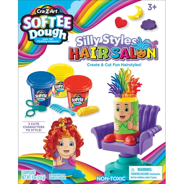 CraZArt Softee Dough Hair Salon Activity Kit Colors of Super Soft Dough For Your Child