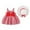 Red, variant on TAIAOJING Toddler Baby Kids Girls Sleeveless Bow Plaid Print Dress+Hat Set Outfits Sets Boho 2-3Y