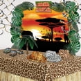 thumbnail image 5 of Party Central Pack of 6 Orange and Black African Safari Insta-Mural Wall Decors 6', 5 of 7