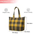 thumbnail image 4 of Yellow Black and Red Checkerboard Checkered Pattern Travel Tote Bags for Women Carry On,Large Weekender Bags for Women Travel,Multi Functional Duffle Bag for Work,Shopping,Sports, 4 of 5