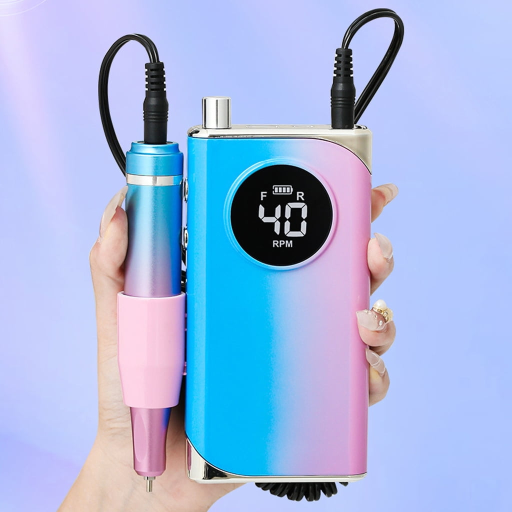 40000RPM Electric Nail Drill Machine with Pause Mode Electric Nail File Nail Drill File for Acrylic Gel Nail Polishing