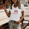 thumbnail image 4 of Hearthz 250 Years Of Freedom Shirt Short Sleeve 1776-2026 We The People Womens Patriotic Shirts American Flag Women's 250th Anniversary Print Shirt, 4 of 7