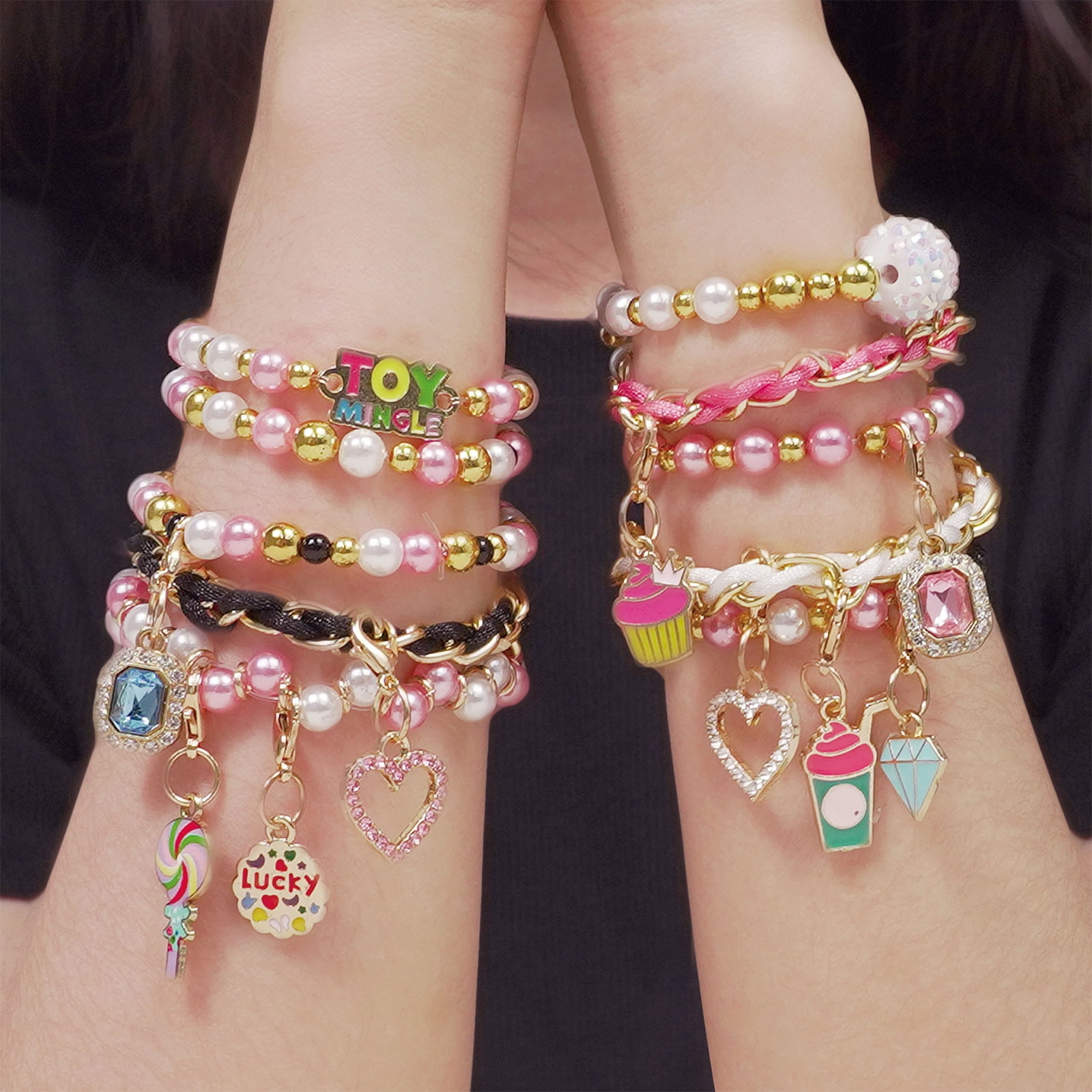 Toymingle Bracelet Making Kit Jewelry Beads Set Child 464 Pieces