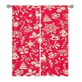 thumbnail image 6 of CUH 2PCS Long Rod Pocket Drapes Floral Print Living Room Home Decor Christmas Curtains Luxury Panel Kitchen Window Curtain Style-D W:41" x H:91", 6 of 6