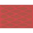 thumbnail image 1 of Ahgly Company Indoor Rectangle Patterned Ferrari Red Area Rugs, 2' x 5', 1 of 6