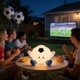 thumbnail image 3 of Soccer Night Light, USB Rechargeable Soccer Themed Night Light, Decorative Table Lamp, Warm Glow Light for Bedroom Dorm Sports Fans Gift Decor, 3 of 8