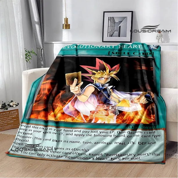 ¡Anime clásico YU GI OH! Manta estampada para pícnic, cálida, bonita manta para cama, suave y cómoda, manta de viaje para el hogar