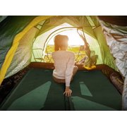 Memory Foam Camping Pad, Lightweight Inflatable Sleeping Mat for Backpacking, Compact Ultralight Foam Camping Air Mattress for Tent, Hammock