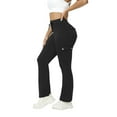 thumbnail image 7 of Ltctricy Leggings for Women Casual Drawstring High Waisted Stretchy Cargo Yoga Pants Bootcut Workout Leggings with Pockets(Black,X-Large), 7 of 7