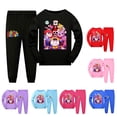 thumbnail image 2 of Ropa de dormir de dibujos animados para niños y niñas, Conjunto de pijama de manga larga, con estampado de Circo Digital, 2 of 6