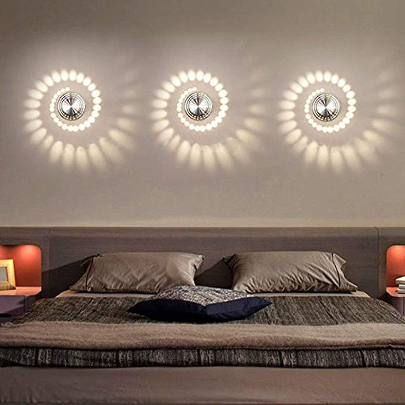 3w Led Wall Light Indoor Aluminum Modern Effect Wall Lamp For Babyroom Living Room Bathroom Bedroom Corridor Wall Lighting Warm White Walmart