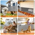 thumbnail image 3 of TULILLO 2 Pack Retractable Baby Gate 200" Extra Wide, 42in Tall, Double Lock, Retractable Dog Gate for Doorways Stairs Hallways Indoor and Outdoor, Gray, 3 of 10