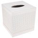 thumbnail image 2 of 1 pieza creativa de cuero acolchado, funda para caja de pañuelos, caja de pañuelos decorativa cuadrada para baño (blanca), 2 of 4
