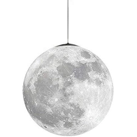 

Modern Creativity Moon Pendant Lamp Chandeliers 3D Printed Moon Pendant Lights for Home Office Bars and Cafe.
