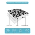 thumbnail image 5 of Grey Black Botanical Twin XL Size Down Alternative Comforter,Lightweight Comforter Quilt Bedding Set with Pillow Shams Pastoral Spring Floral Summer Art All Seasons Bed Comforter Duvet Insert 68"x98", 5 of 7