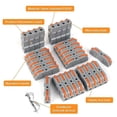thumbnail image 2 of Conectores eléctricos rápidos con palanca, 34 piezas, terminales de conexión rápida de 1 cable y 2 entradas, Quick Electrical Domino, el conector de cable se puede conectar libremente, 2 of 5