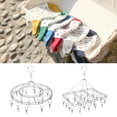 thumbnail image 6 of Steel Round Hanging Drying Rack with 20 Clips Steel Space Peg,Adjustable with Washline Saving Dryer Rack R7A5, 6 of 7