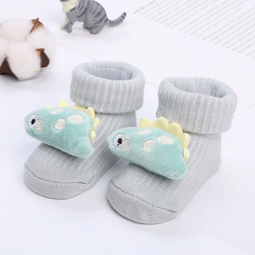 Baby Unisex Socks Cute Anti-slip Socks Cartoon Cotton Newborn Infant Toddler G 
