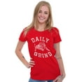 thumbnail image 3 of Daily Grind Gym Workout Exercise Womens Fitted Plus Size Graphic Tee Brisco Brands 2X, 3 of 5