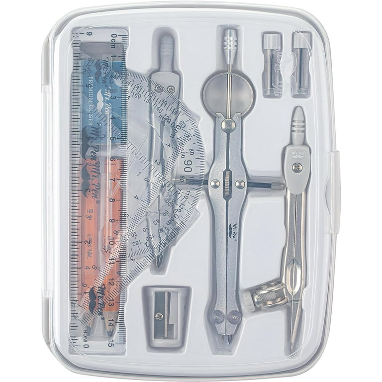 Mr. Pen- Geometry Set, 13 pcs, Compass for Geometry Compass