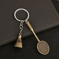 thumbnail image 2 of WNFJR Keychain Badminton Pendant Keyring Metal Key Chain, Christmas/Birthday/Valentine's Day Gift for Men and Women, 2 of 4
