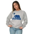 thumbnail image 4 of California Bear Distressed CA Flag Sweatshirt for Men or Women Brisco Brands S, 4 of 6