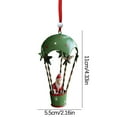 thumbnail image 5 of Metal Christmas Hot Air Balloon Ornament, Vintage Iron Hanging Decoration with Snowman for Christmas Tree, Home, and Holiday Party Décor, 5 of 5